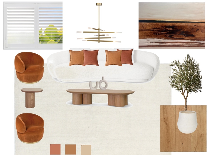 Living Room Sample Board Mood Board by Hoda Nozari on Style Sourcebook