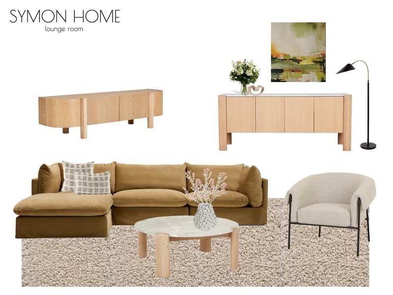 SYMON HOME Lounge Room Mood Board by Gather & Place on Style Sourcebook
