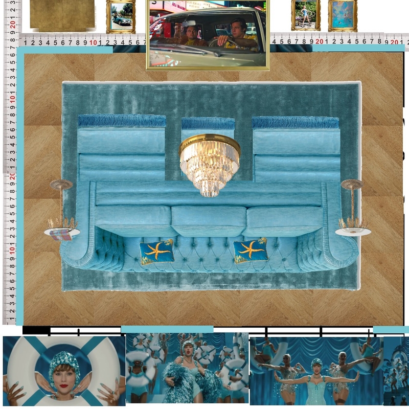 Cinema Blue Colour Drench Mood Board by dl2407 on Style Sourcebook