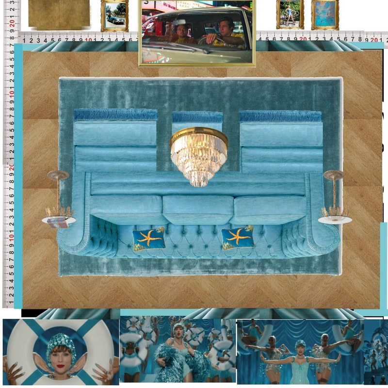 Cinema Blue Colour Drench Mood Board by dl2407 on Style Sourcebook
