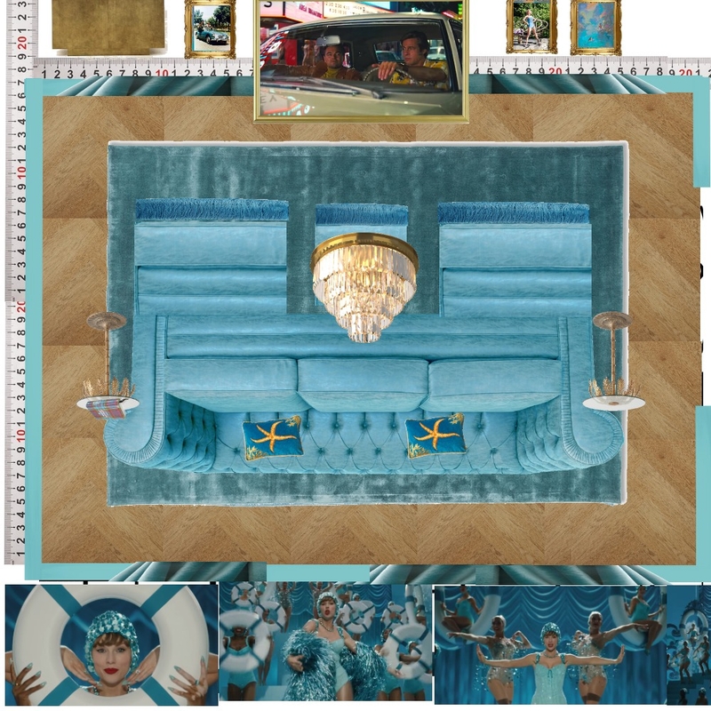 Cinema Blue Colour Drench Mood Board by dl2407 on Style Sourcebook