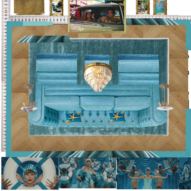 Cinema Blue Colour Drench Mood Board by dl2407 on Style Sourcebook