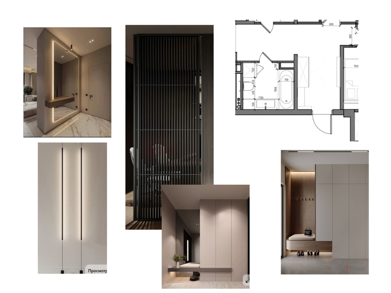 Прихожая Interior Design Mood Board by Alexa2025