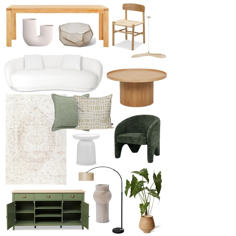 Olive Sanctuary liv2 Interior Design Mood Board by juansepuentesg