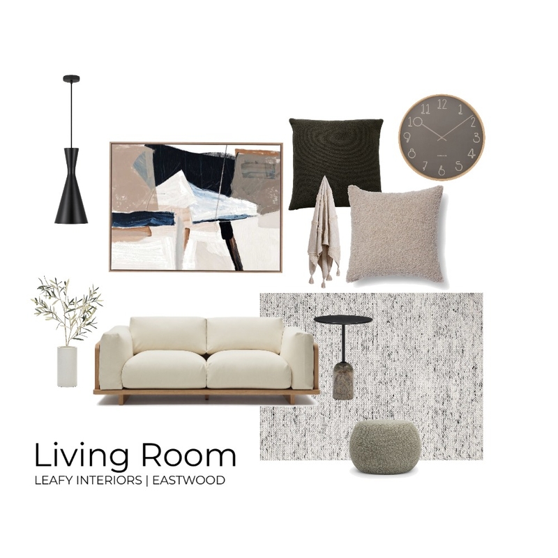 Living Room-Eastwood Mood Board by LEAFY INTERIORS | Anna Manson on Style Sourcebook