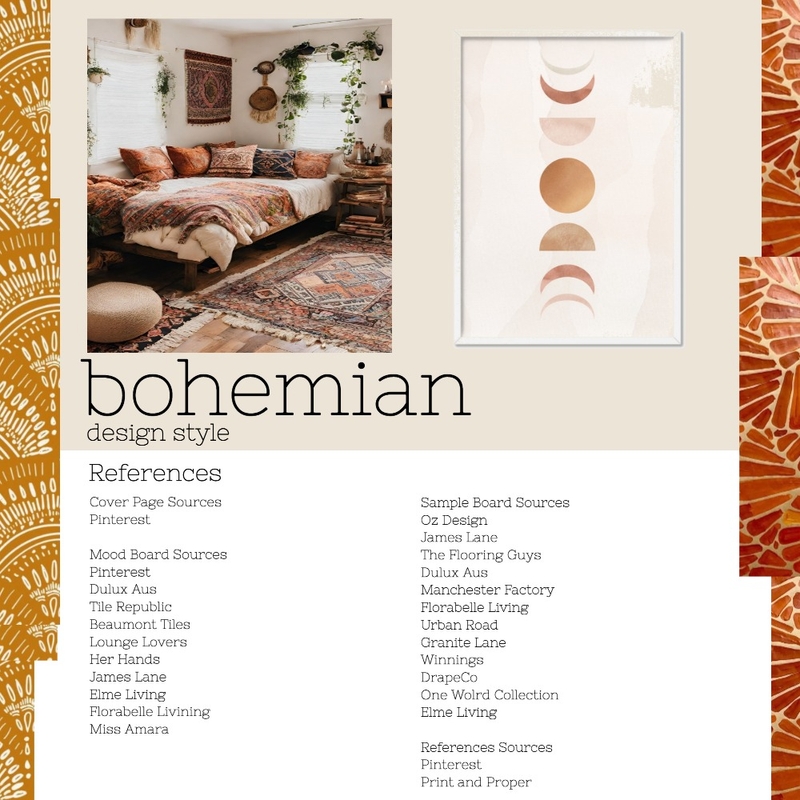 Bohemian References Mood Board by rachelengen@outlook.com on Style Sourcebook