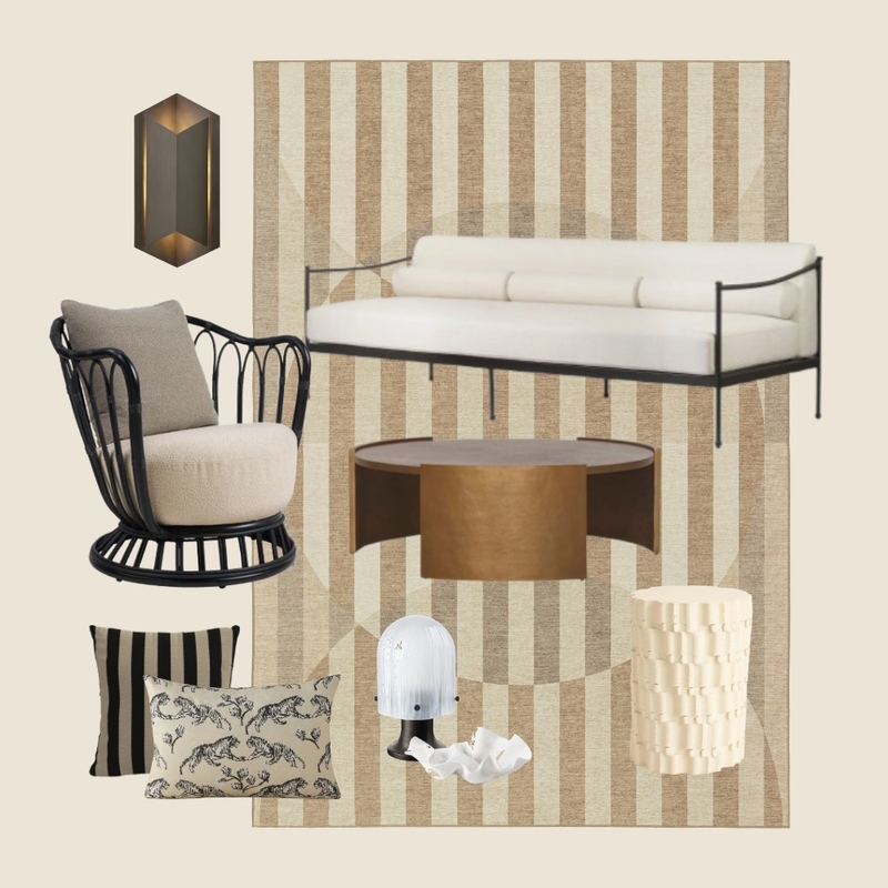 Monochromatic Country Glam Outdoor Lounge by Janelle Mood Board by Miss Amara on Style Sourcebook