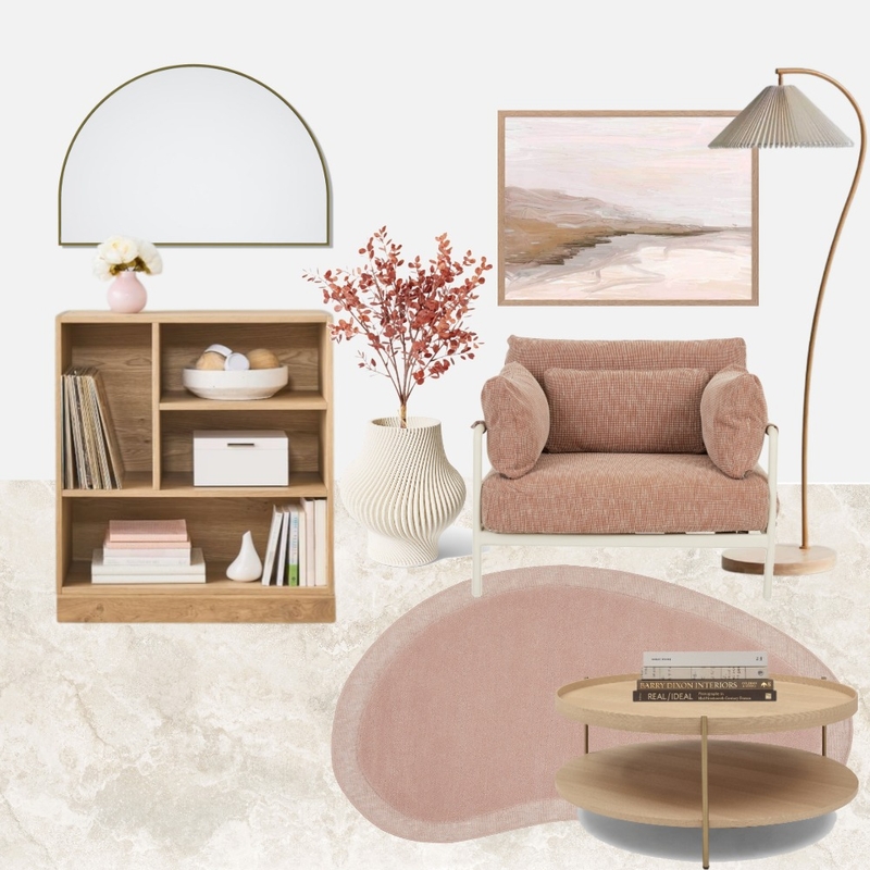 Cleo Blush Rug Interior Design Mood Board by Rug Culture