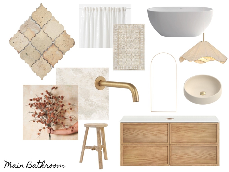 Main Bathroom Mood Board by catherinevanzin on Style Sourcebook