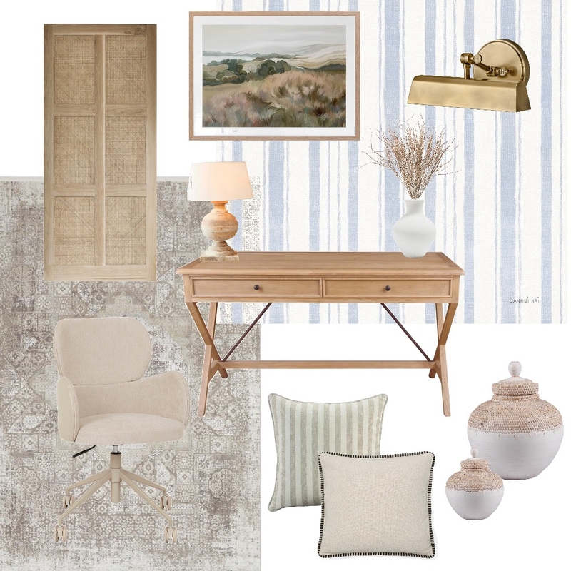 Farmhouse Office Mood Board by DOWN THE LANE by Tina Harris on Style Sourcebook