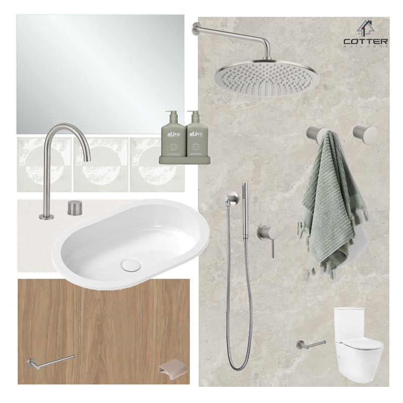 Greenmount Renovation - Pool House Bathroom Mood Board by Cotter Builders on Style Sourcebook