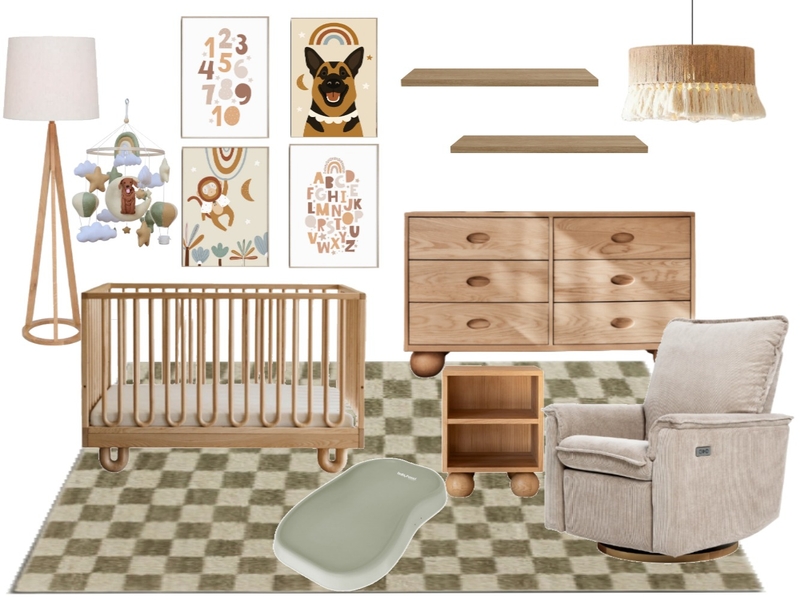 Bowen St. nursery - option 1 Mood Board by Rocky Cove Interiors on Style Sourcebook