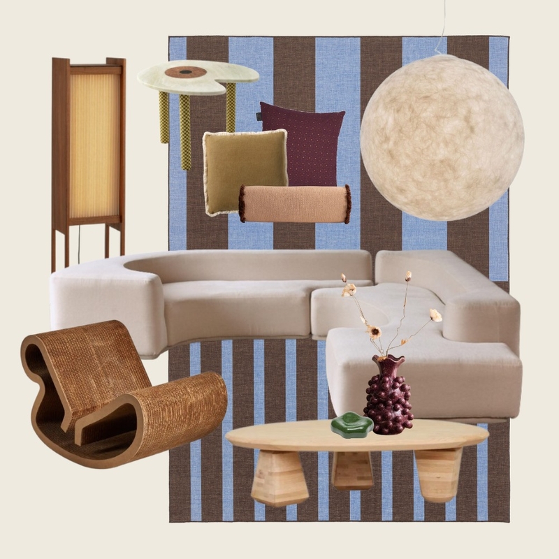 Midcentury Lounge by Janelle Mood Board by Miss Amara on Style Sourcebook