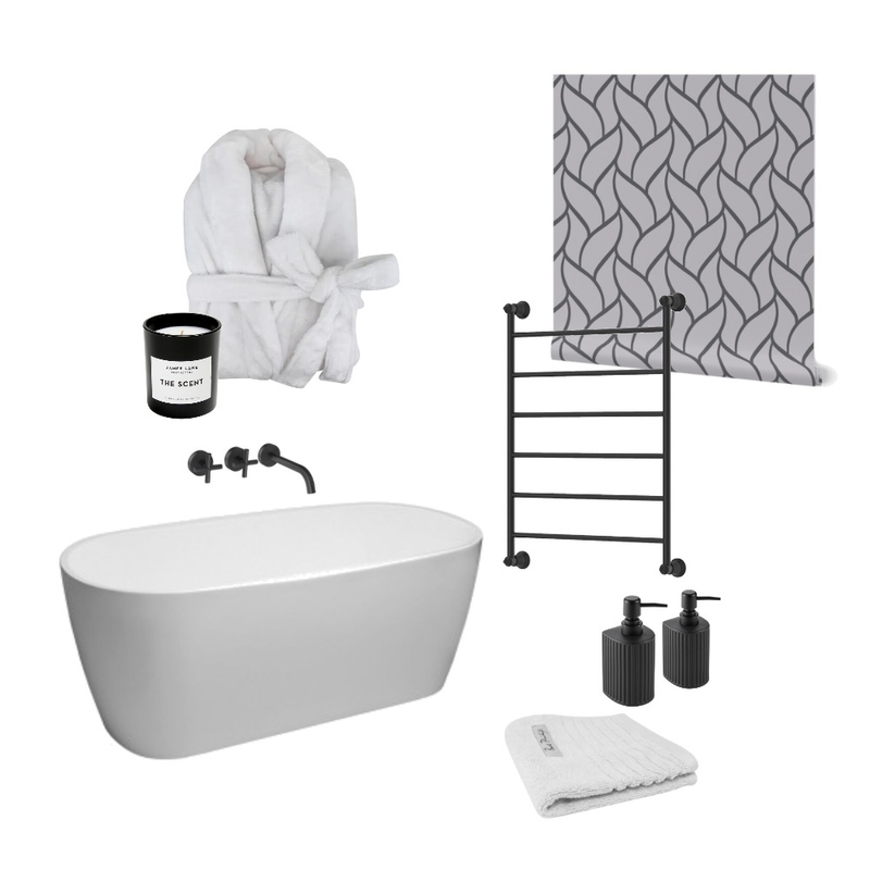 Missenden Wallpaper Grey - Bathroom Mood Board by Octocraft Studio on Style Sourcebook