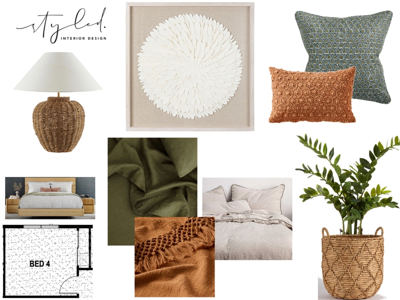 Gray - Bed 4 Interior Design Mood Board by Styled Interior Design