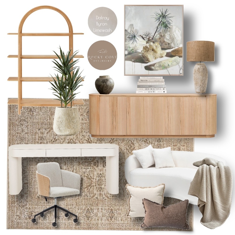 Stadcor Home Office Interior Design Mood Board by Rocky Cove Interiors