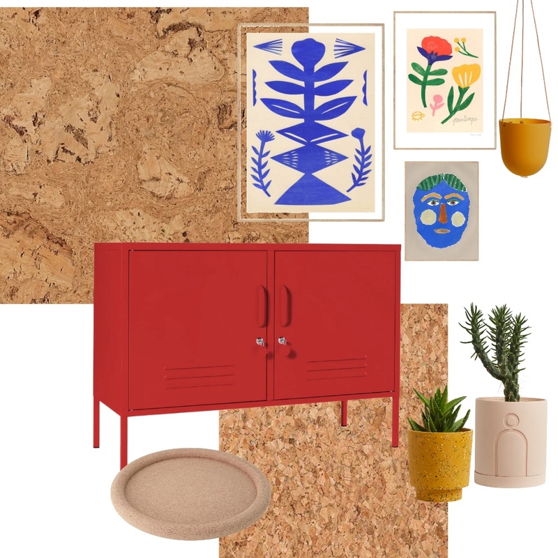 Eclectic Artistic Office Mood Board by Capra Designs on Style Sourcebook