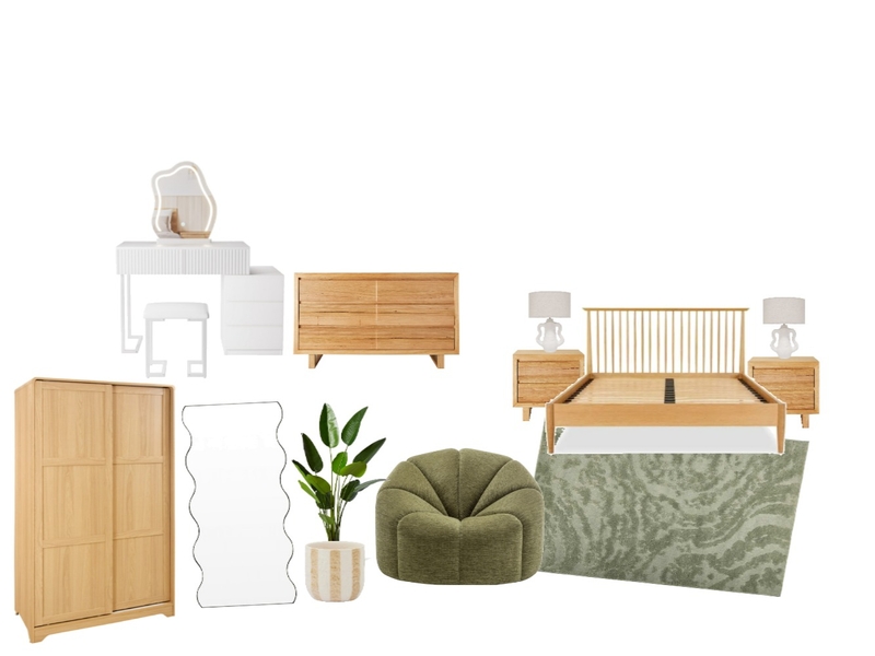 Bed OPt 1 Upper level Interior Design Mood Board by Meleena17