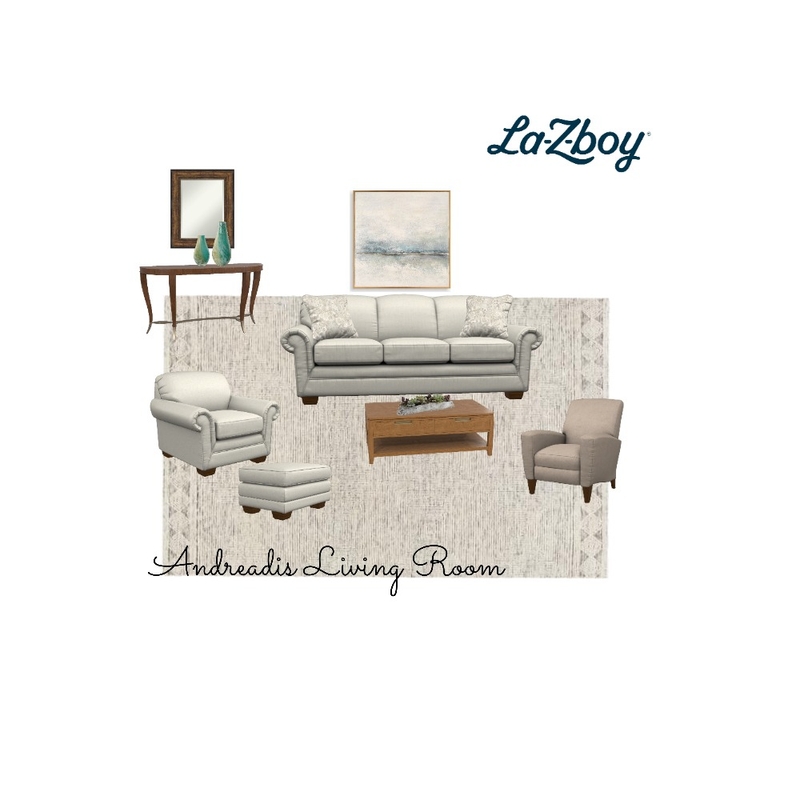Andreadis Living Room Interior Design Mood Board by Sheryl4H