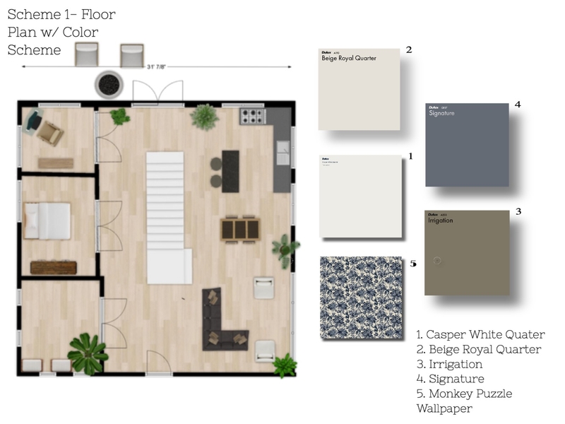 Floorplan w/ Color Scheme Mood Board by shawnaj12 on Style Sourcebook