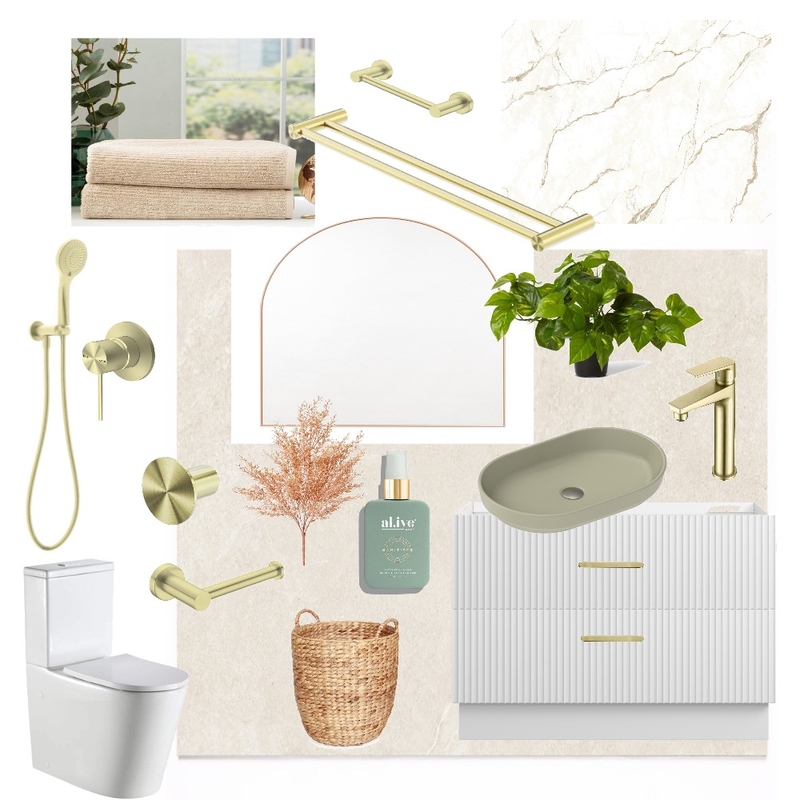 Bathroom Mum Interior Design Mood Board by Solace House Bathroom Mum Interior Design Mood Board by Solace House