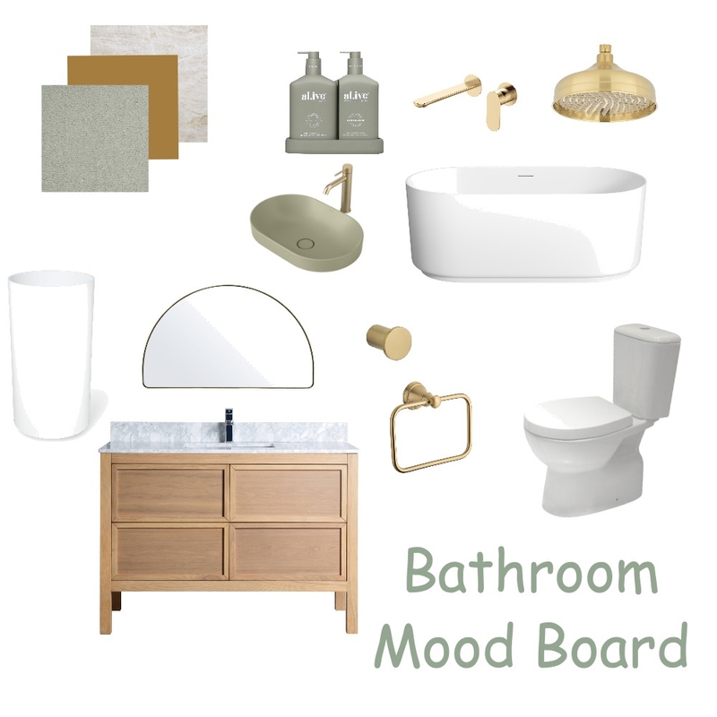 Bathroom Mood Board Interior Design Mood Board by sydneyshort21