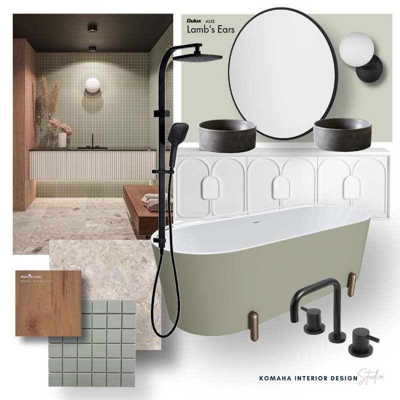 Project - Ensuite I Mood Board by Komaha Interior Design on Style Sourcebook