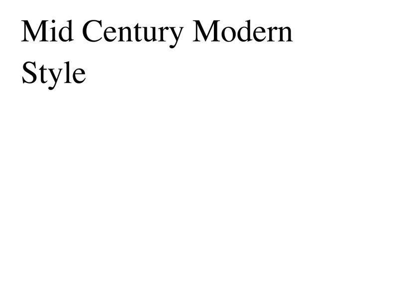 Mid Century Modern Style Mood Board by haileyscheurerIDI on Style Sourcebook