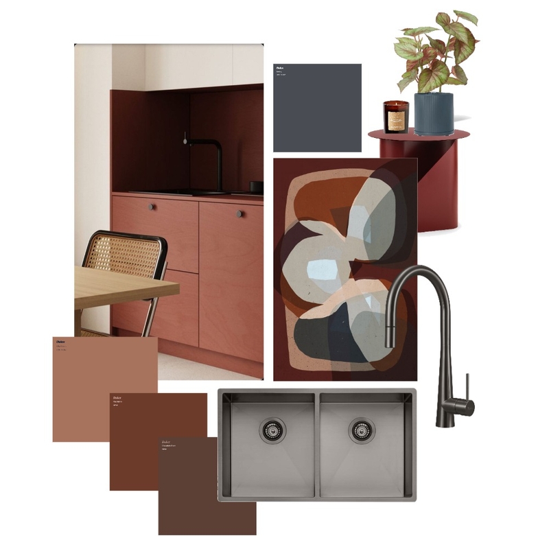Muted Heat Kitchen Mood Board by Oliveri on Style Sourcebook
