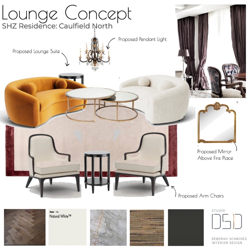 SHZ Residence Interior Design Mood Board by DSID
