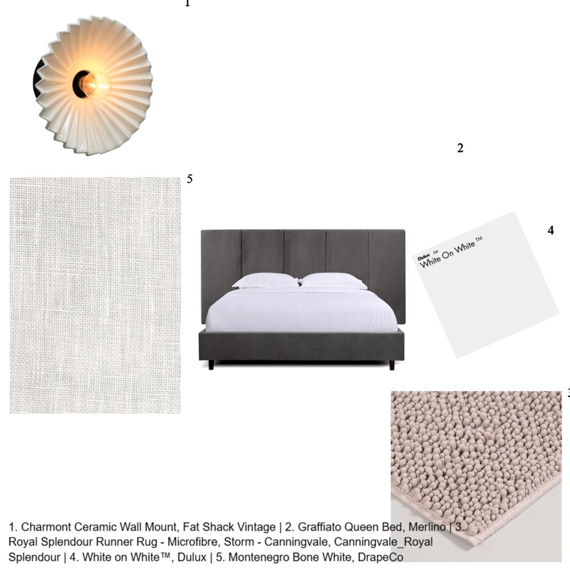 Bed 1 Interior Design Mood Board by leth@schulze.net.au