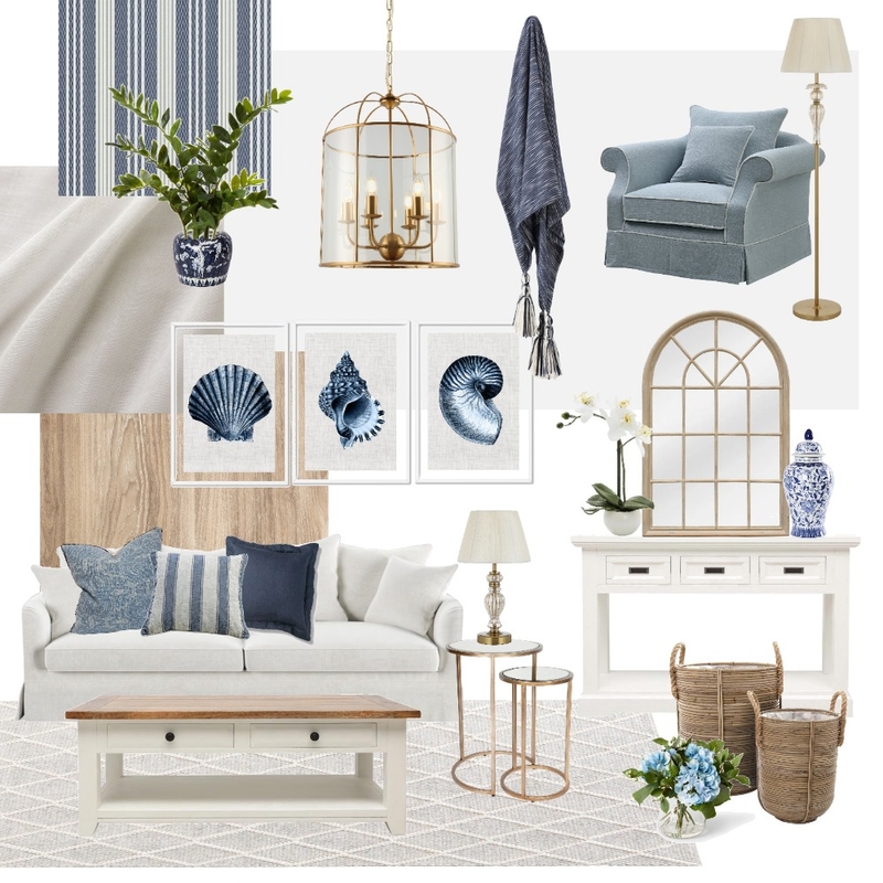 Hamptons Interior Design Mood Board by DeannaJ Hamptons Interior Design Mood Board by DeannaJ