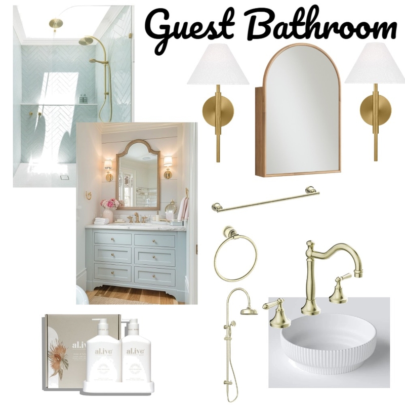 Guest Bathroom Mood Board by linkolic@hotmail.com on Style Sourcebook