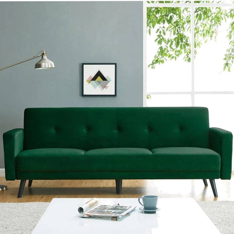 Esben 3-Seater Velvet Sofa Bed in Forest Green Mood Board by Luxo Living AU on Style Sourcebook