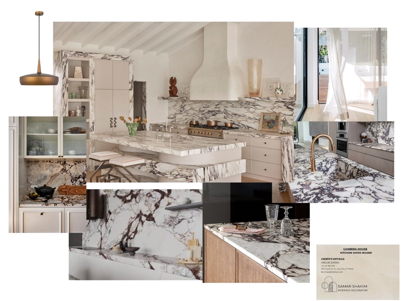 Chloe - Kitchen Mood Board Interior Design Mood Board by SamarSh