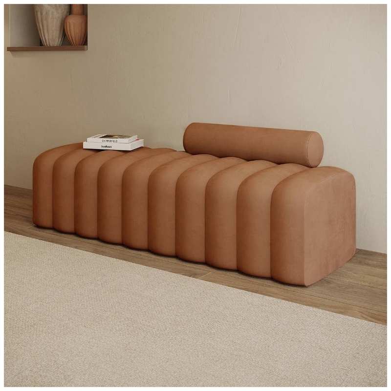 Sasa Velvet Bench with Backrest in Burnt Orange Mood Board by luxoliving.com.au on Style Sourcebook