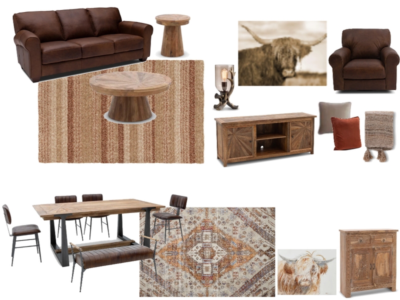 Lead Rental - Rustic 2 Interior Design Mood Board by Beverly Zaske