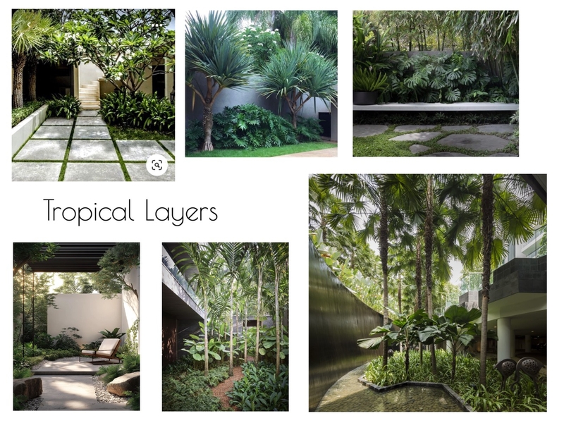 Tropical Layers Interior Design Mood Board by Olive & Pink