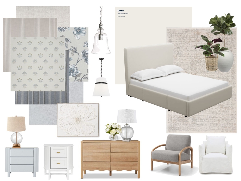 Guest Bedroom Interior Design Mood Board by KMegs75 Guest Bedroom Interior Design Mood Board by KMegs75