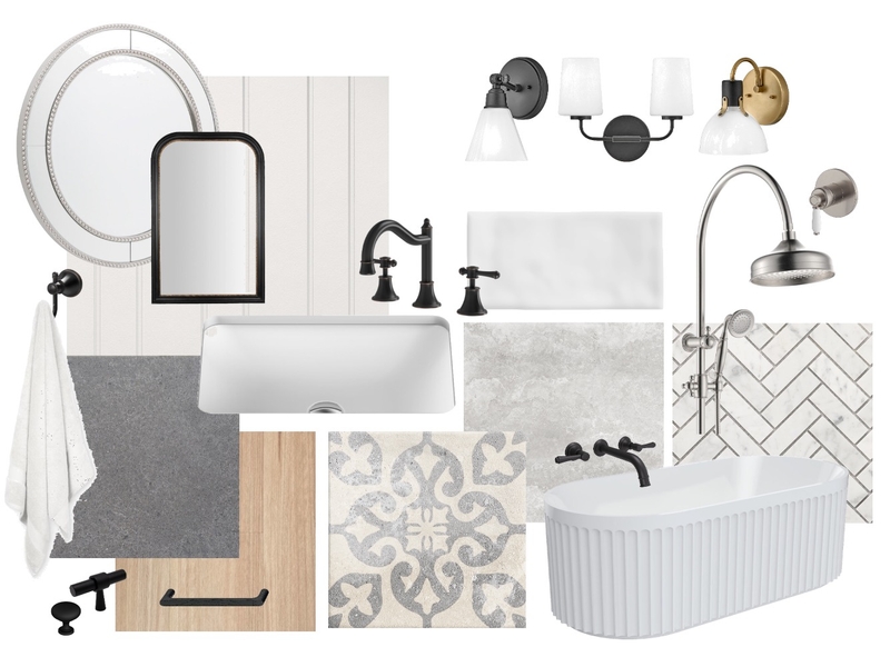 Main Bathroom Interior Design Mood Board by KMegs75 Main Bathroom Interior Design Mood Board by KMegs75