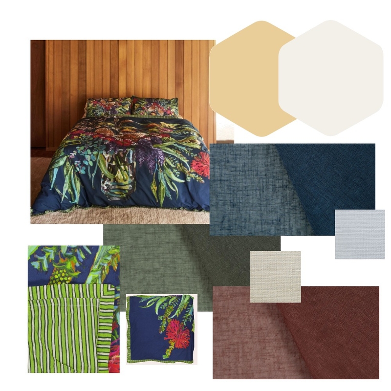 Buckle Master Bed Interior Design Mood Board by Sheridan Design Concepts