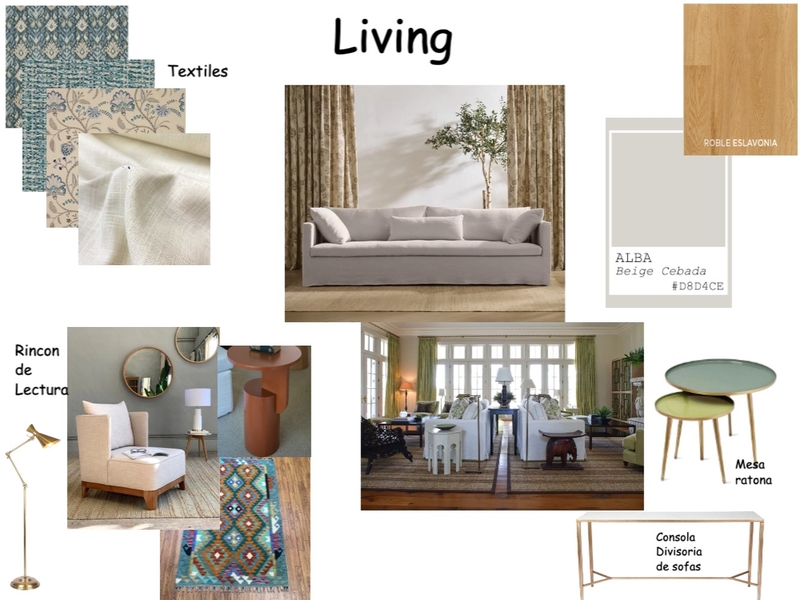 LIVING SECTOR RINCON DE LECTURA Mood Board by BRAGA FUSTA on Style Sourcebook