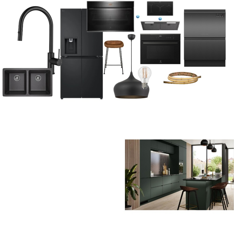 Kitchen dark Mood Board by steve.kotsireas@hutchies.com.au on Style Sourcebook