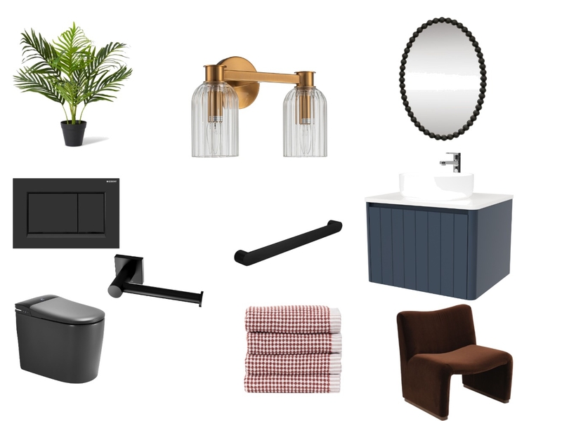 Powder room Interior Design Mood Board by Nobs Powder room Interior Design Mood Board by Nobs