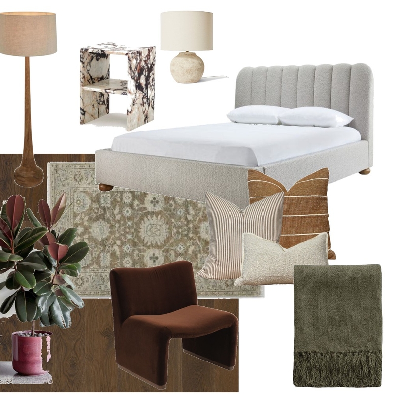 Master Bedroom Interior Design Mood Board by LaurenBS