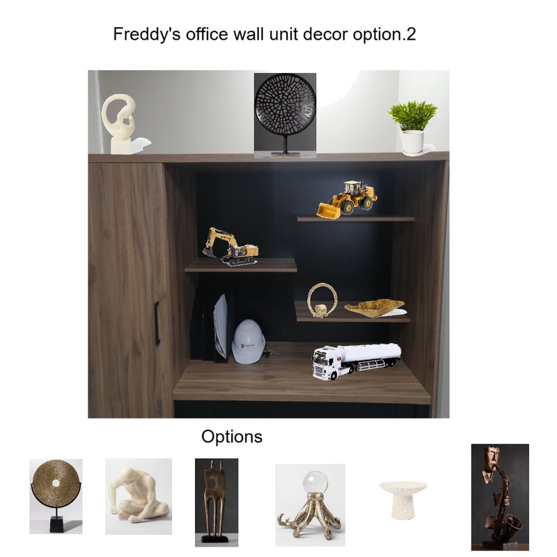 Freddy's Office Wall Unit decor Option2 Mood Board by Asma Murekatete on Style Sourcebook