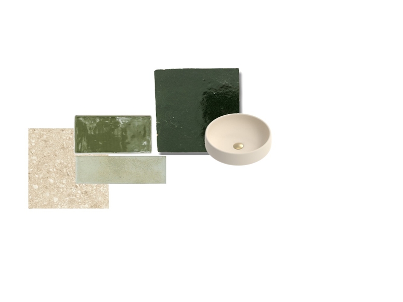 bdg ensuite Interior Design Mood Board by Kutata Interiors