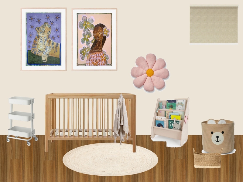Baby Girl Room 2 Interior Design Mood Board by tutuprat