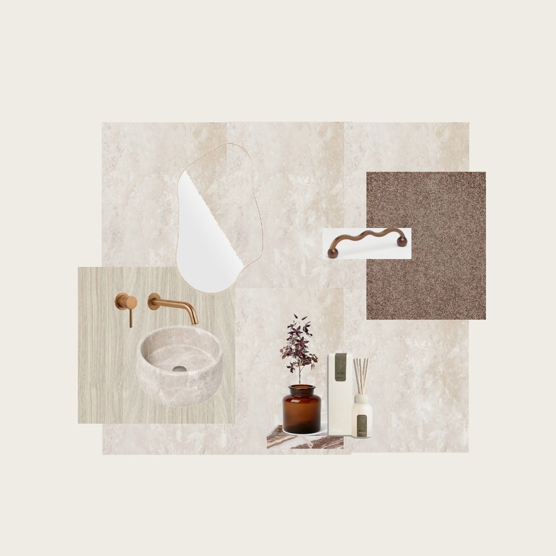 Powder Room Interior Design Mood Board by Shaye