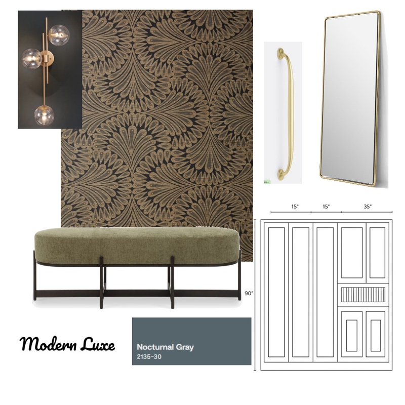 modern luxe foyer Interior Design Mood Board by rachna mody